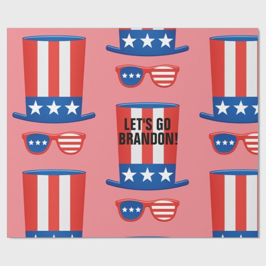 LATEN WE BRANDON GAAN! WRAPPINGSPAPIER CADEAUPAPIER (Vlak)