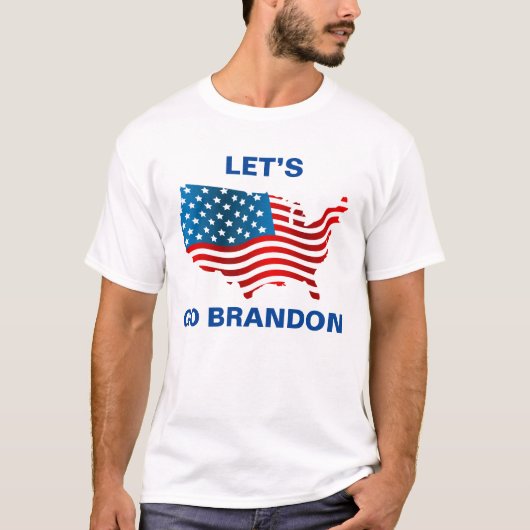 Laten we Brandon gebruiken.Mannen T-shirt (Voorkant)