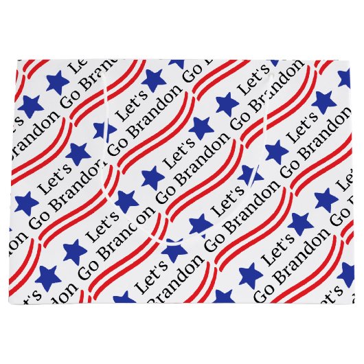 Laten we Brandon Gift Bag gaan halen Groot Cadeauzakje (Voorkant)