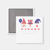 Laten we Brandon Gnome Merry Kerstmis 2021 gaan ha Magneet (Voorkant / Achterkant)