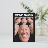 LATEN WE BRANDON JOE BIDEN FUNNY BRIEFKAARTEN GAAN (Staand voorkant)