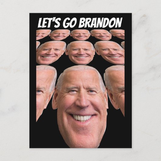 LATEN WE BRANDON JOE BIDEN FUNNY BRIEFKAARTEN GAAN (Voorkant)