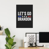 LATEN WE BRANDON-kardinaal GAAN Poster (Thuiskantoor)