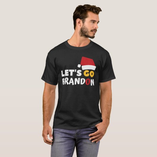 Laten we Brandon lelijke kerstkostuum halen, grapp T-shirt (Voorkant volledig)