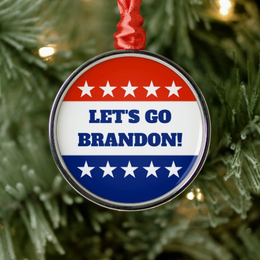 Laten we Brandon Metal Ornament gaan (Boom)
