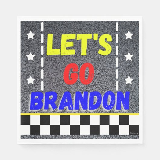 Laten we Brandon Napkins gaan halen Servet (Voorkant)