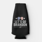 Laten we Brandon Patriotic American Sunglazen gaan Flesjeskoeler (Voorkant)