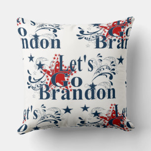 Laten we Brandon Patriotic gaan Kussen