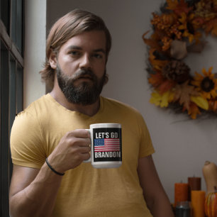 LATEN WE BRANDON PATRIOTISCHE KOFFIE MUGS GAAN. KOFFIEMOK