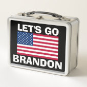 LATEN WE BRANDON RETRO METAL LUNCHBOX GAAN (Voorkant)
