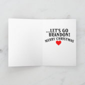LATEN WE BRANDON ROMANTIC CHRISTMAS CARDS GAAN. KAART (Binnen)