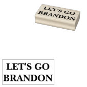 LATEN WE BRANDON rubberen stempel 1,5 x 3 inch & i (Gestempeld)
