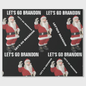 LATEN WE BRANDON SANTA CHRISTMAS Wrapping Paper GA Cadeaupapier (Vlak)
