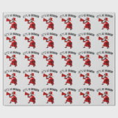 LATEN WE BRANDON SANTA CHRISTMAS WRAPPING PAPER GA CADEAUPAPIER (Vlak)