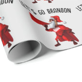 LATEN WE BRANDON SANTA CHRISTMAS WRAPPING PAPER GA CADEAUPAPIER (Rol Hoek)