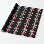 LATEN WE BRANDON SANTA CLAUS BIDEN WRAPPING PAPER CADEAUPAPIER (Uitgerold)