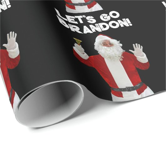 LATEN WE BRANDON SANTA CLAUS BIDEN WRAPPING PAPER CADEAUPAPIER (Rol Hoek)