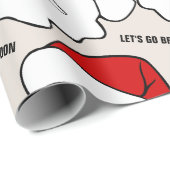 LATEN WE BRANDON SANTA CLAUS GAAN  CADEAUPAPIER (Rol Hoek)