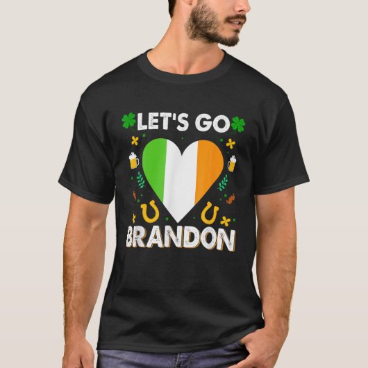 Laten we Brandon St Patrick's Day Funny President T-shirt (Voorkant)