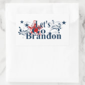 Laten we Brandon Star Spangled Stickers gaan gebru (Tas)