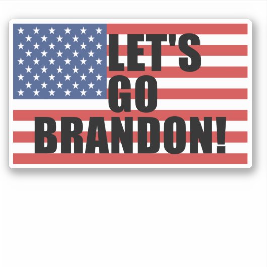 Laten we Brandon Sticker gaan (Voorkant)