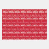 Laten we Brandon Trump 2024 Funny Kerstmis gaan Inpakpapier Vel (Voorkant 2)