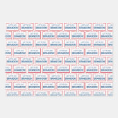 Laten we Brandon Trump 2024 Funny Kerstmis gaan Inpakpapier Vel (Voorkant 2)