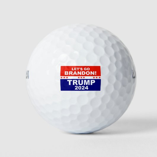 Laten we Brandon TRUMP 2024 gaan Golfballen (Voorkant)