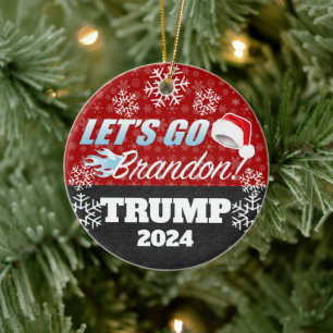 Laten we Brandon Trump 2024 Ornament