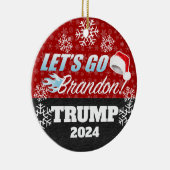 Laten we Brandon Trump 2024 Ornament (Rechts)