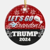 Laten we Brandon Trump 2024 Ornament (Voorkant)