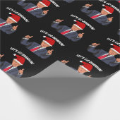 LATEN WE BRANDON TRUMP CHRISTMAS WRAPPING PAPER GA CADEAUPAPIER (Hoek)