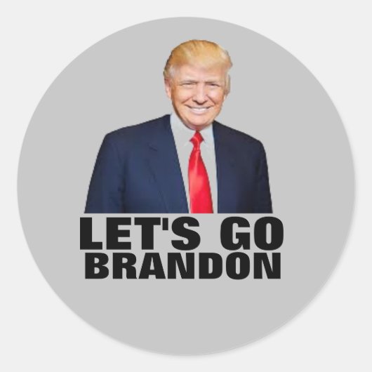LATEN WE BRANDON TRUMP STICKERS GAAN (Voorkant)