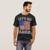 Laten we Brandon US Flag Funny Zip T-shirt (Voorkant volledig)