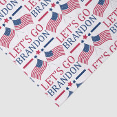 Laten we Brandon USA Flags halen Tissuepapier (Detail)
