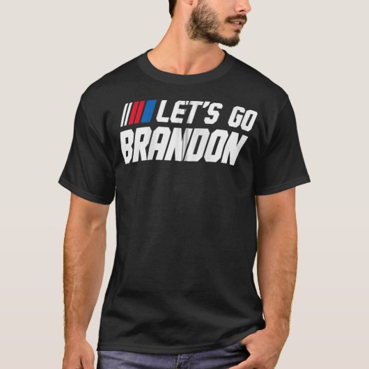 Laten we Brandon Zip gaan T-shirt (Voorkant)