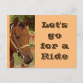 Laten we Briefkaart Ride (Voorkant)