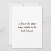 Laten we Brownie Pie Cream Dessert vieren Kaart (Achterkant)