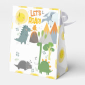 Laten we brullen Dino feest kinderen verjaardag Bedankdoosjes (Achterkant)