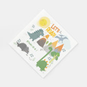 Laten we brullen Dino feest kinderen verjaardag Servet (Hoek)