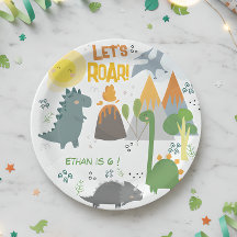 Laten we brullen Dino feestje kinderen verjaardag