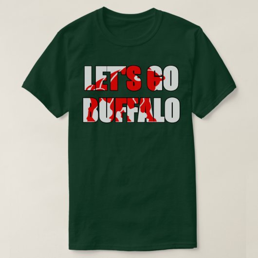 Laten we buffelen t-shirt (Design voorkant)