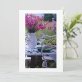 LATEN WE BUITEN FEESTUITNODIGING VIEREN KAART (Staand voorkant)