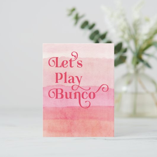 Laten we Bunco Girls vanavond uitspelen Briefkaart (Staand voorkant)