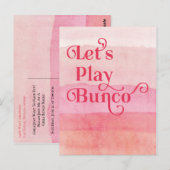 Laten we Bunco Girls vanavond uitspelen Briefkaart (Voorkant / Achterkant)