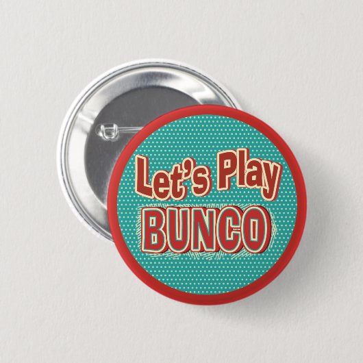 Laten we Bunco spelen Ronde Button 5,7 Cm (Voorkant /achterkant)