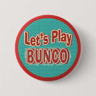 Laten we Bunco spelen Ronde Button 5,7 Cm