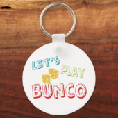 laten we bunco spelen sleutelhanger (Voorkant)