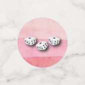 Laten we Bunco Valentijn Heart Dice Waterverf spel Confetti (Kleine voorkant)