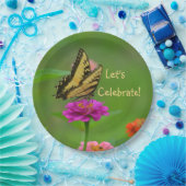 Laten we Butterfly vieren Papieren Bordje (Feest)